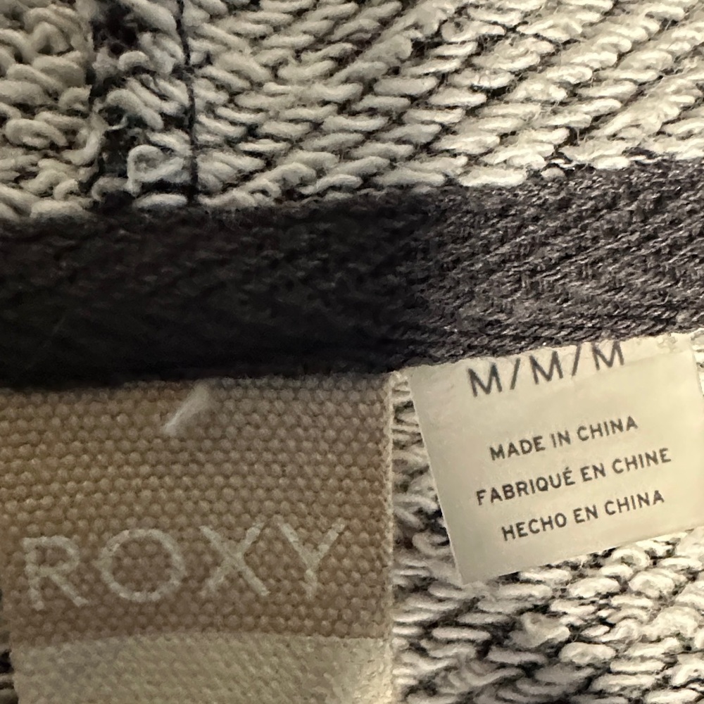 Roxy Charcoal Heather Zip-Up Hoodie - Picture 2 of 8